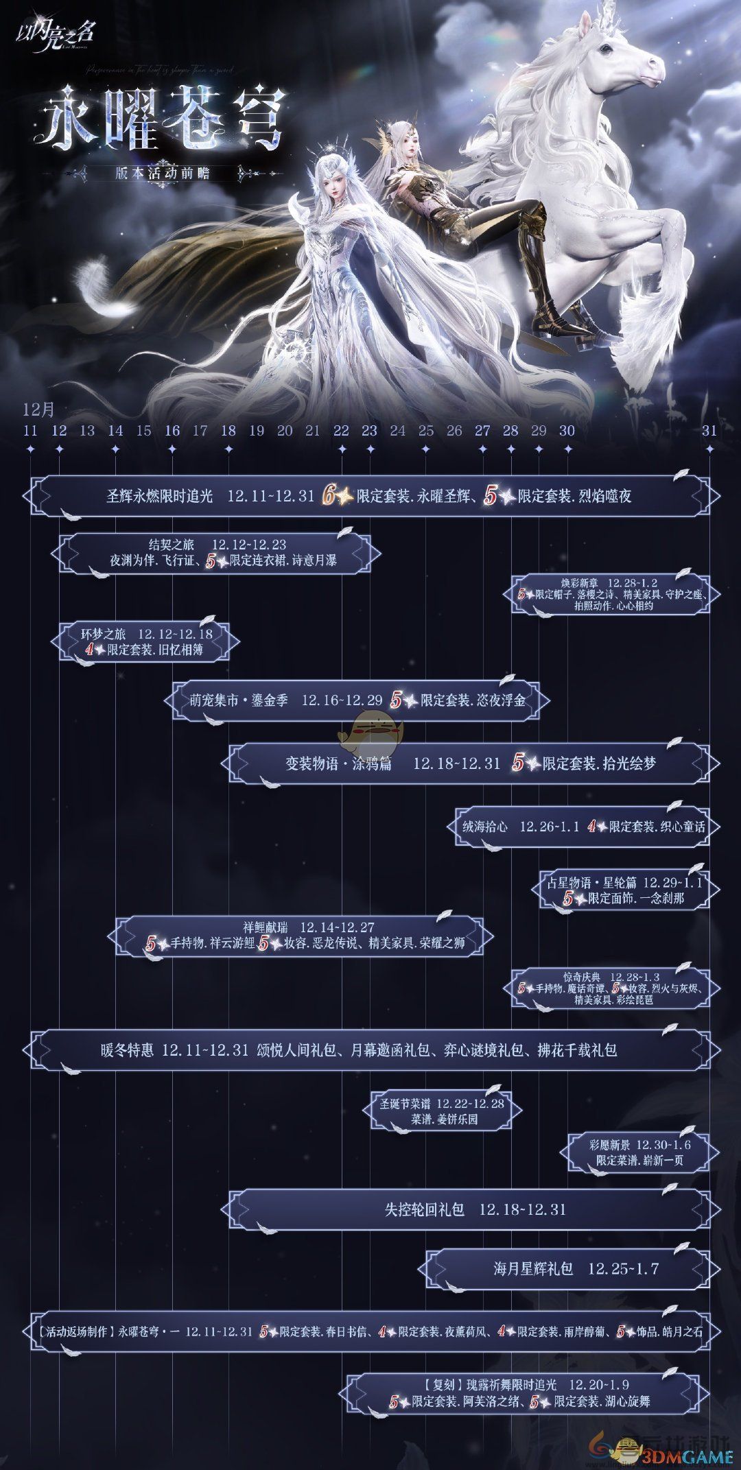 以闪亮之名永曜苍穹版本更新活动介绍(图3) 以闪亮之名永曜苍穹版本更新活动介绍(图3)